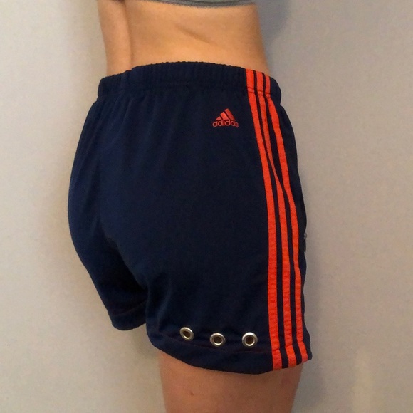 adidas Pants - Adidas Custom Shorts w Silver Grommets & Pockets